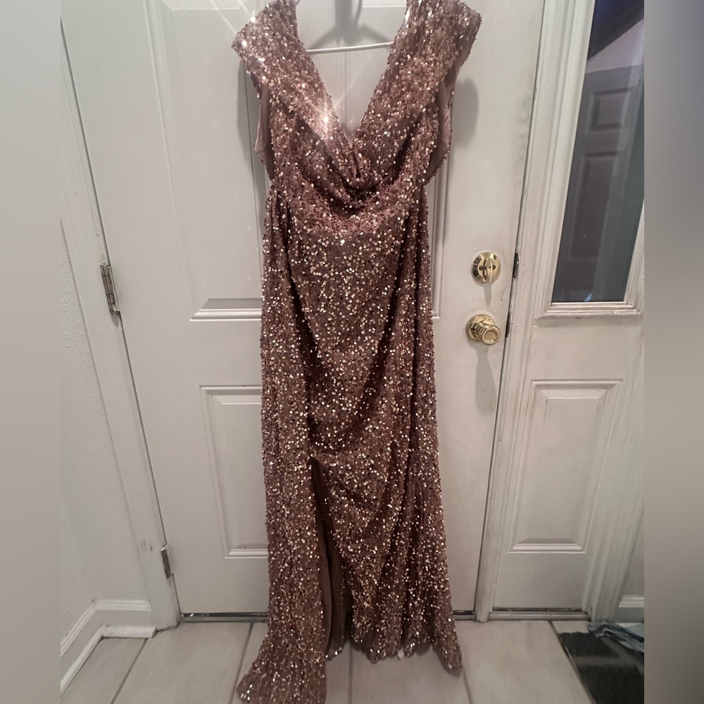 Elegant Sequin Evening Gown